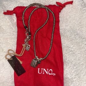 UNO de 50 Silver Beaded Necklace